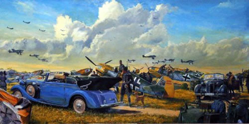 "High Summer" - James Dietz - Luftwaffe World War II Aviation Art